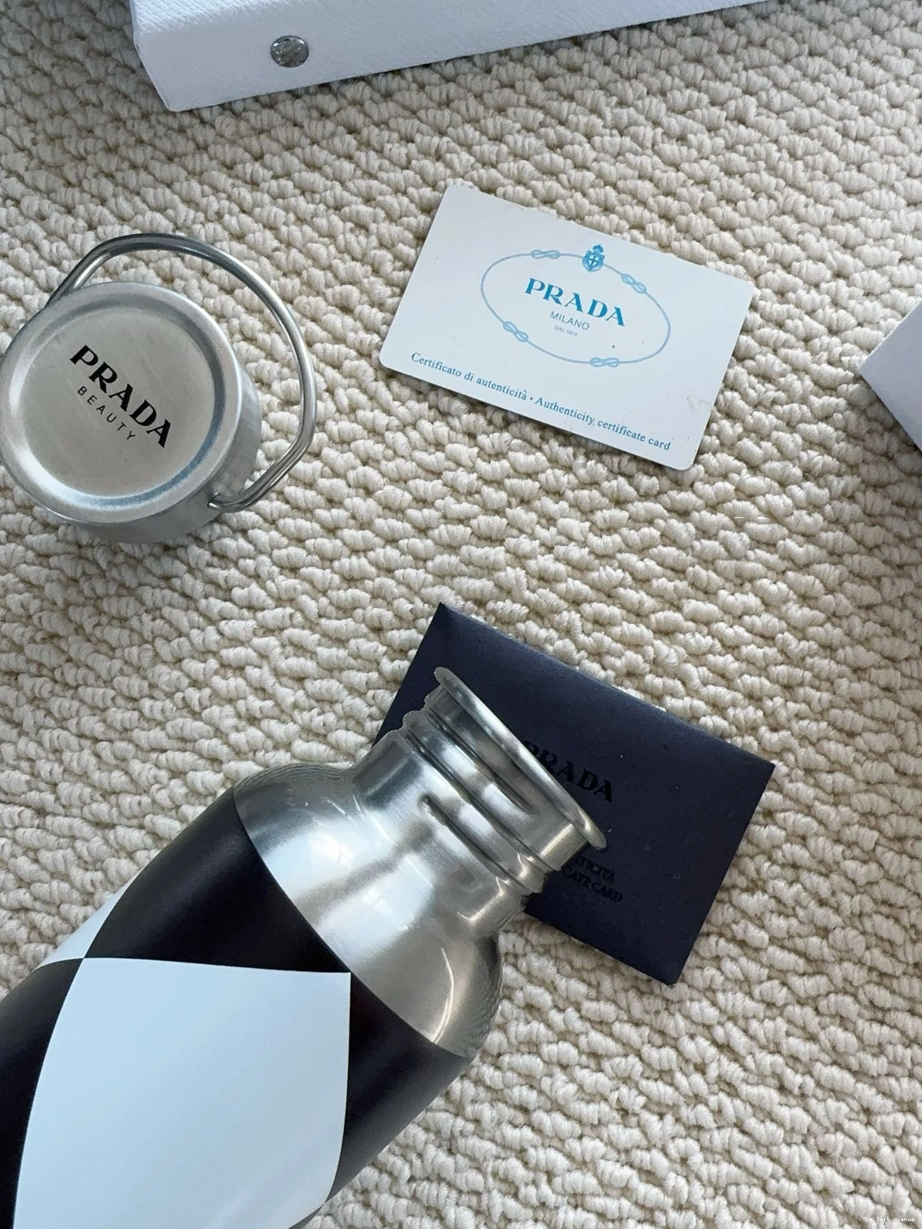 BOTTLE PRADA STAINLESS STEEL CHECKERED 0801